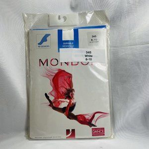MONDOR FOOTED DANCE TIGHTS Model 345 Size 8-10 White